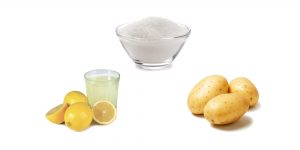 сахар, лимонный сок и картошка